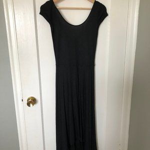 Black Cotton High Low Dress by Gap